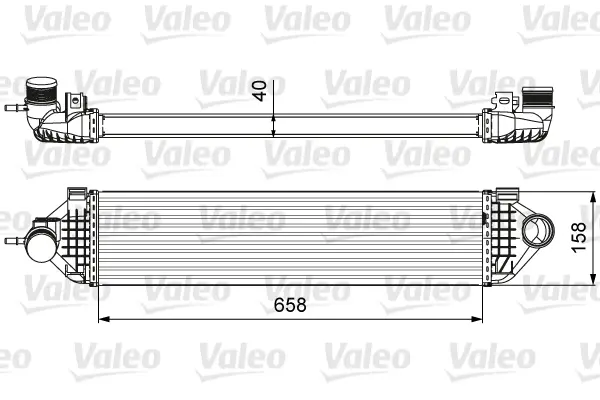 интеркулер (охладител за въздуха на турбината) VALEO               