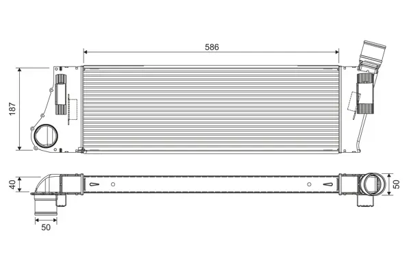 интеркулер (охладител за въздуха на турбината) VALEO               