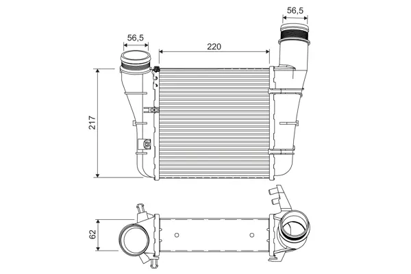 интеркулер (охладител за въздуха на турбината) VALEO               