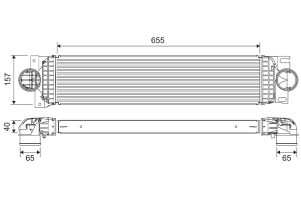 интеркулер (охладител за въздуха на турбината) VALEO               