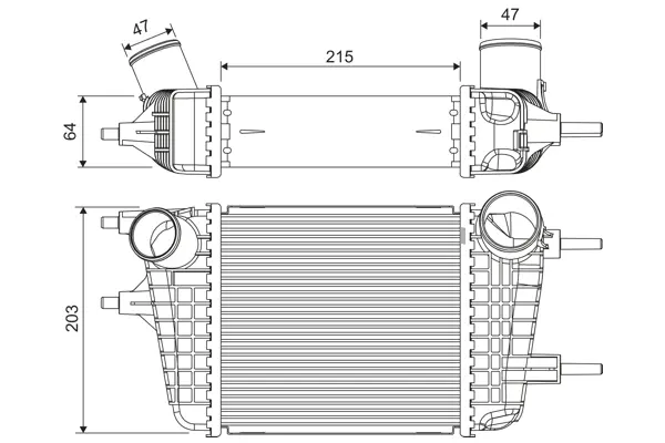 интеркулер (охладител за въздуха на турбината) VALEO               