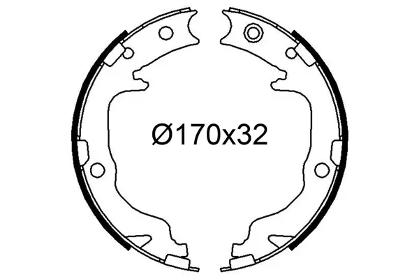 комплект спирачна челюст VALEO               