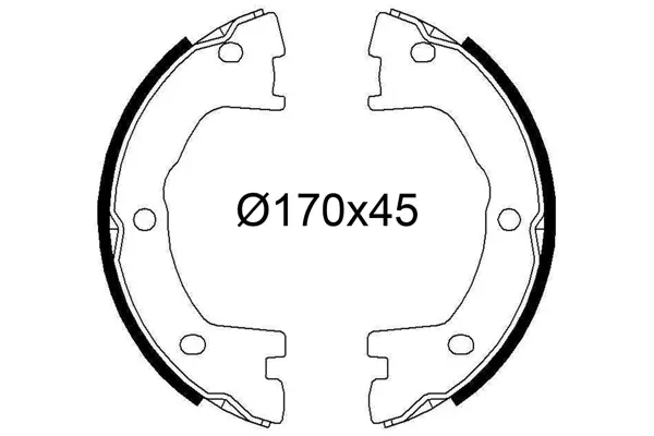 комплект спирачна челюст VALEO               