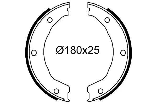 комплект спирачна челюст VALEO               