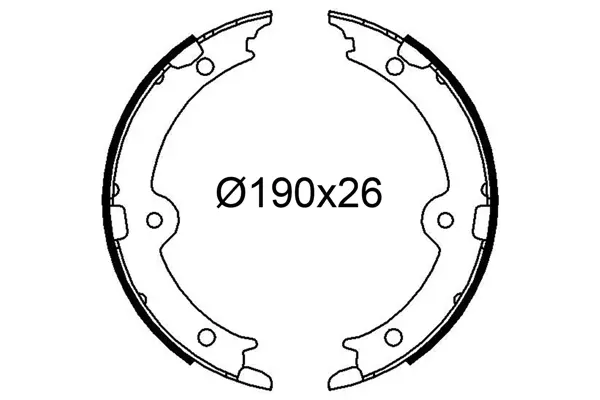 комплект спирачна челюст VALEO               