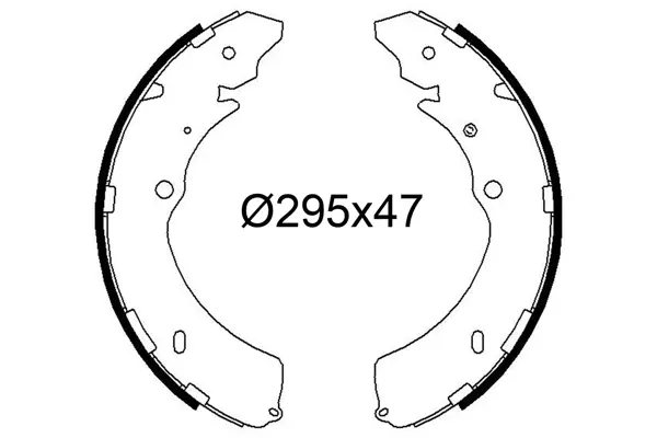 комплект спирачна челюст VALEO               