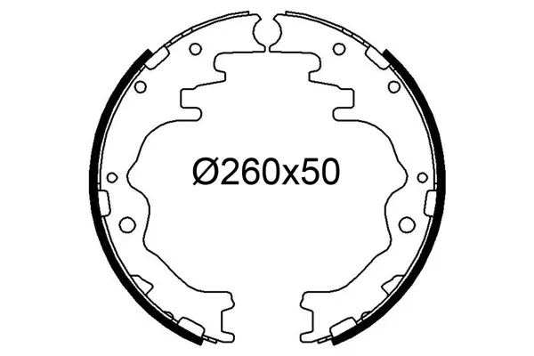 комплект спирачна челюст VALEO               