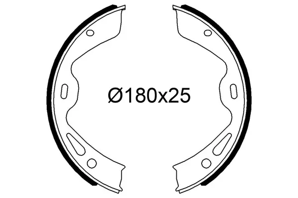 комплект спирачна челюст VALEO               