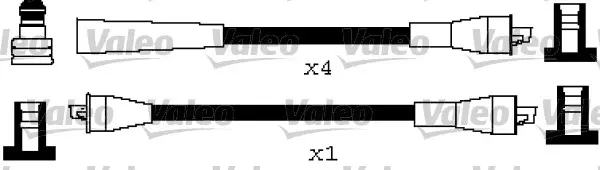 комплект запалителеи кабели VALEO               