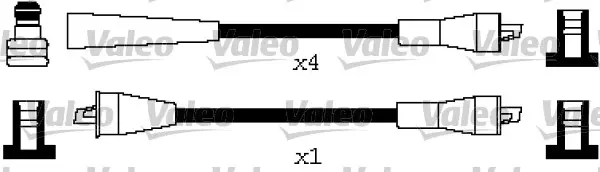 комплект запалителеи кабели VALEO               