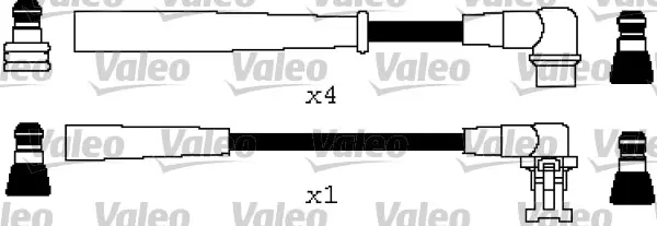 комплект запалителеи кабели VALEO               