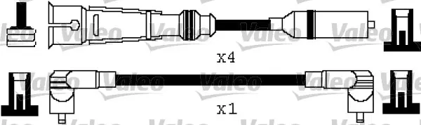 комплект запалителеи кабели VALEO               