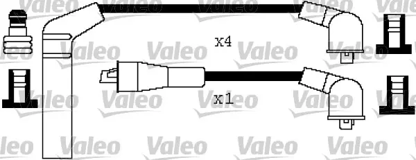 комплект запалителеи кабели VALEO               