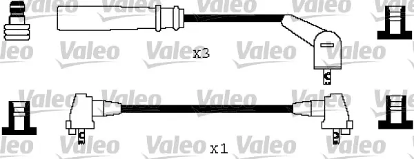 комплект запалителеи кабели VALEO               