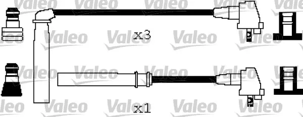 комплект запалителеи кабели VALEO               