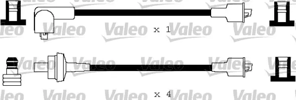 комплект запалителеи кабели VALEO               