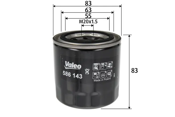 Маслен филтър VALEO