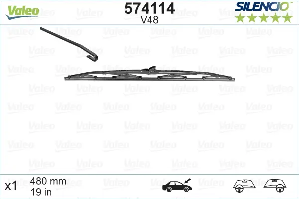 Чистачки за Volkswagen GOLF IV (1J1) 1.6 574114 VALEO               