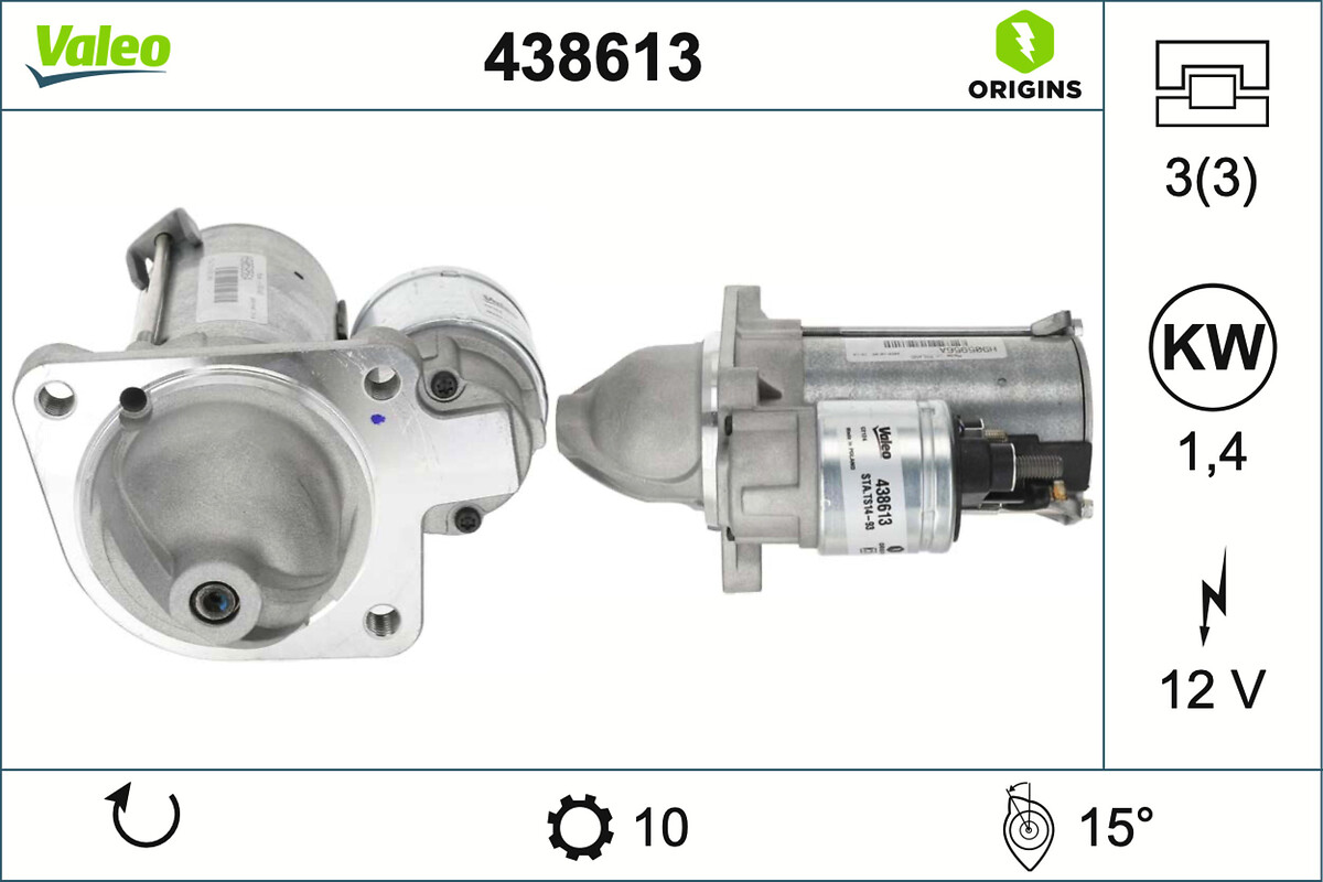 VALEO ORIGINS NEW OE TECHNOLOGY , стартер VALEO