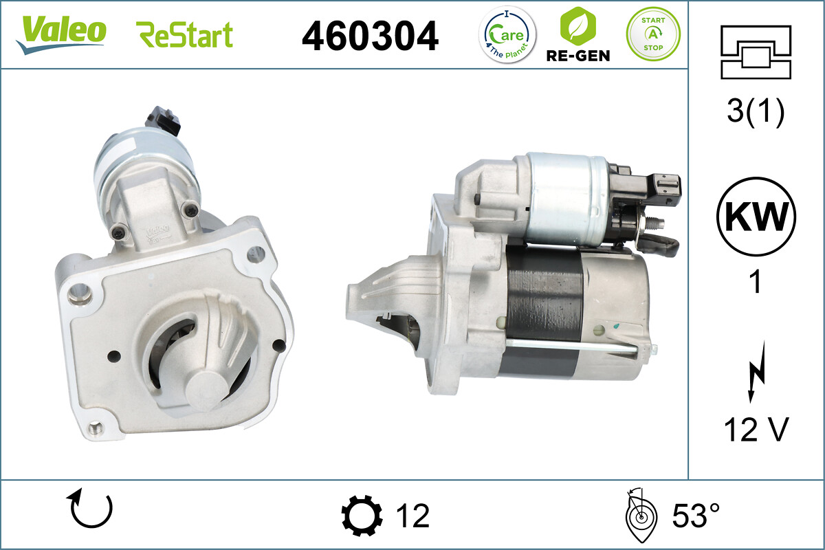 VALEO RE-GEN REMANUFACTURED STOP&START , стартер VALEO