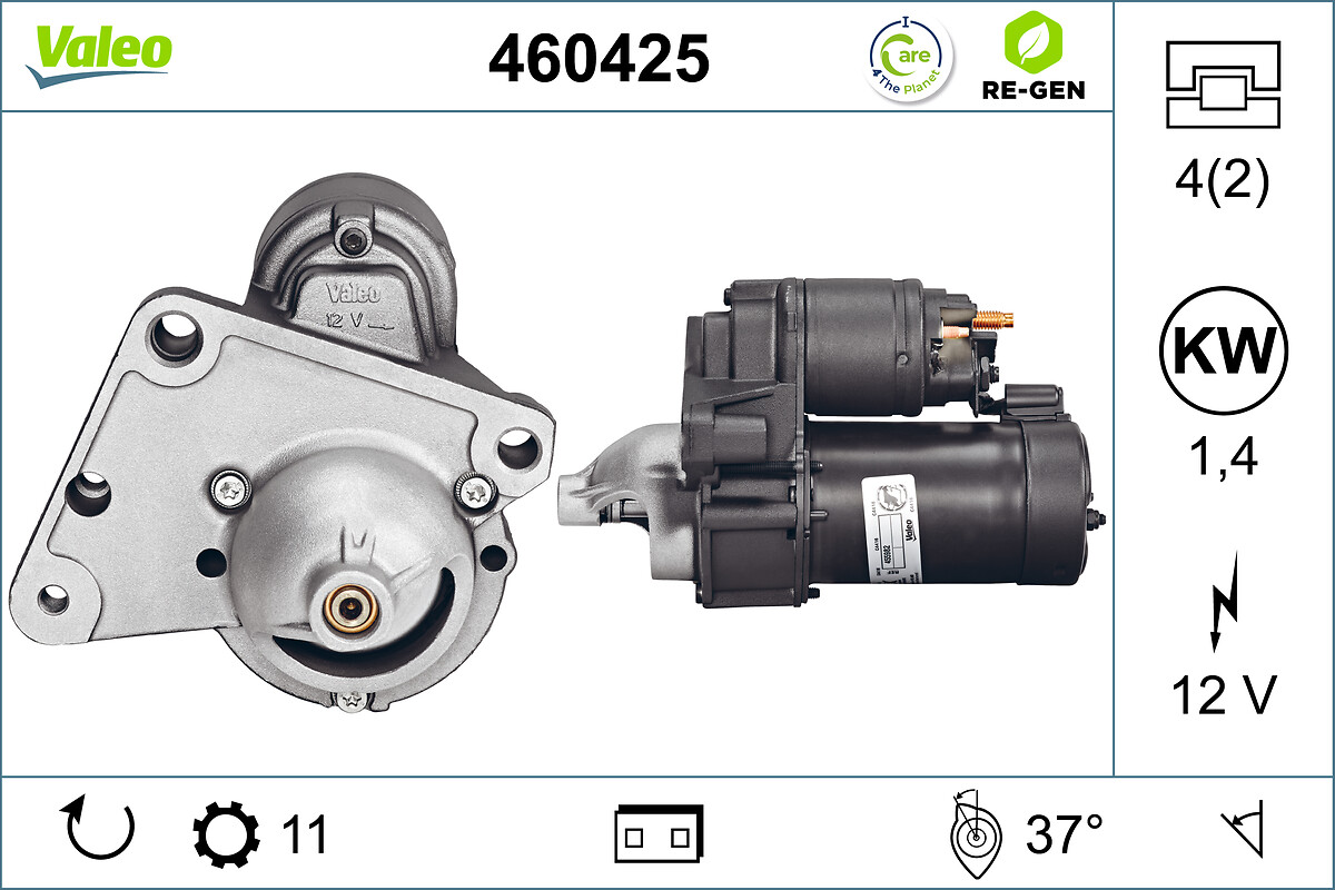 VALEO RE-GEN REMANUFACTURED , стартер VALEO