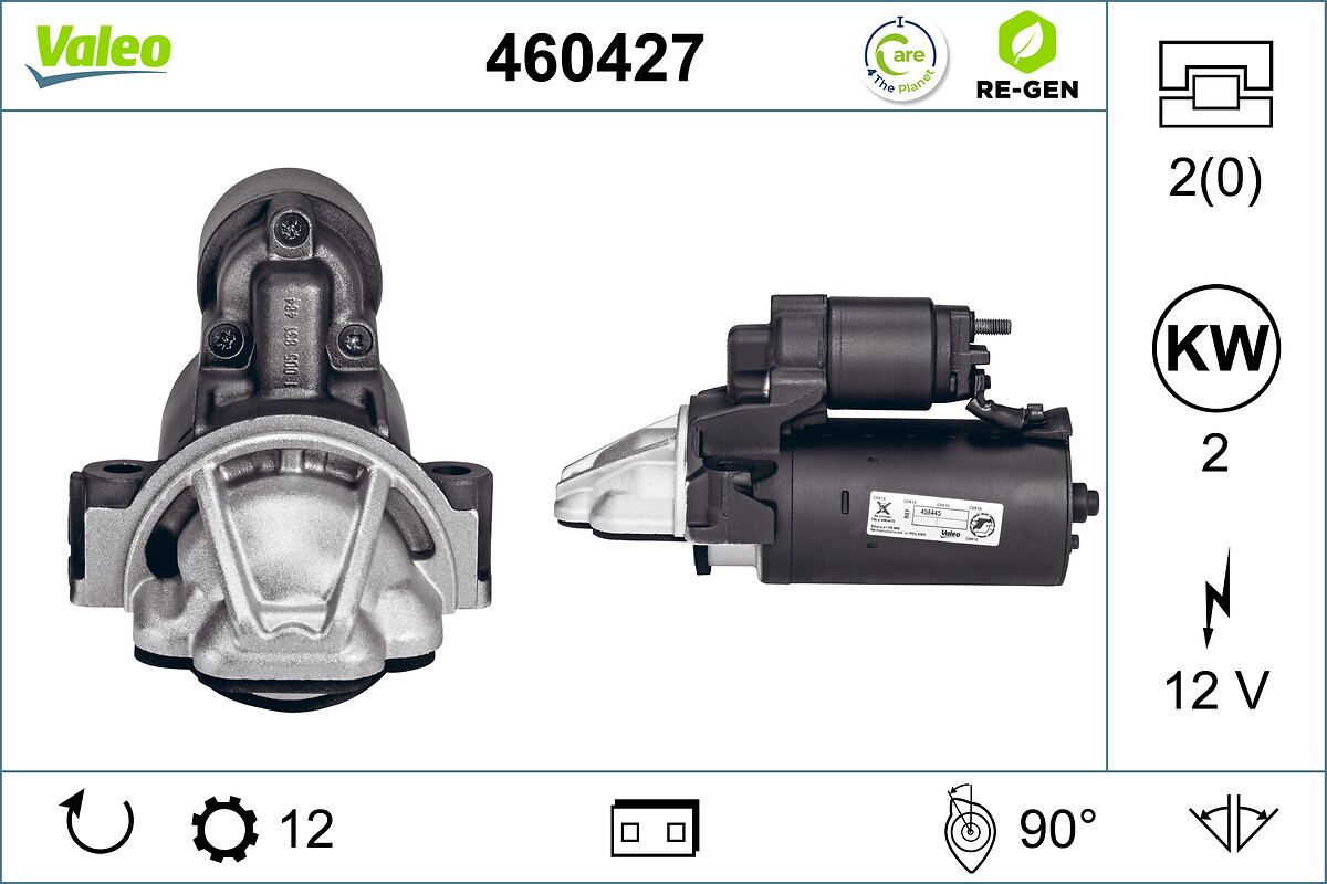 VALEO RE-GEN REMANUFACTURED , стартер VALEO