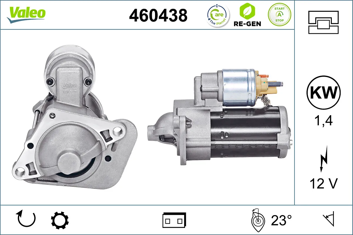 VALEO RE-GEN REMANUFACTURED STOP&START , стартер VALEO