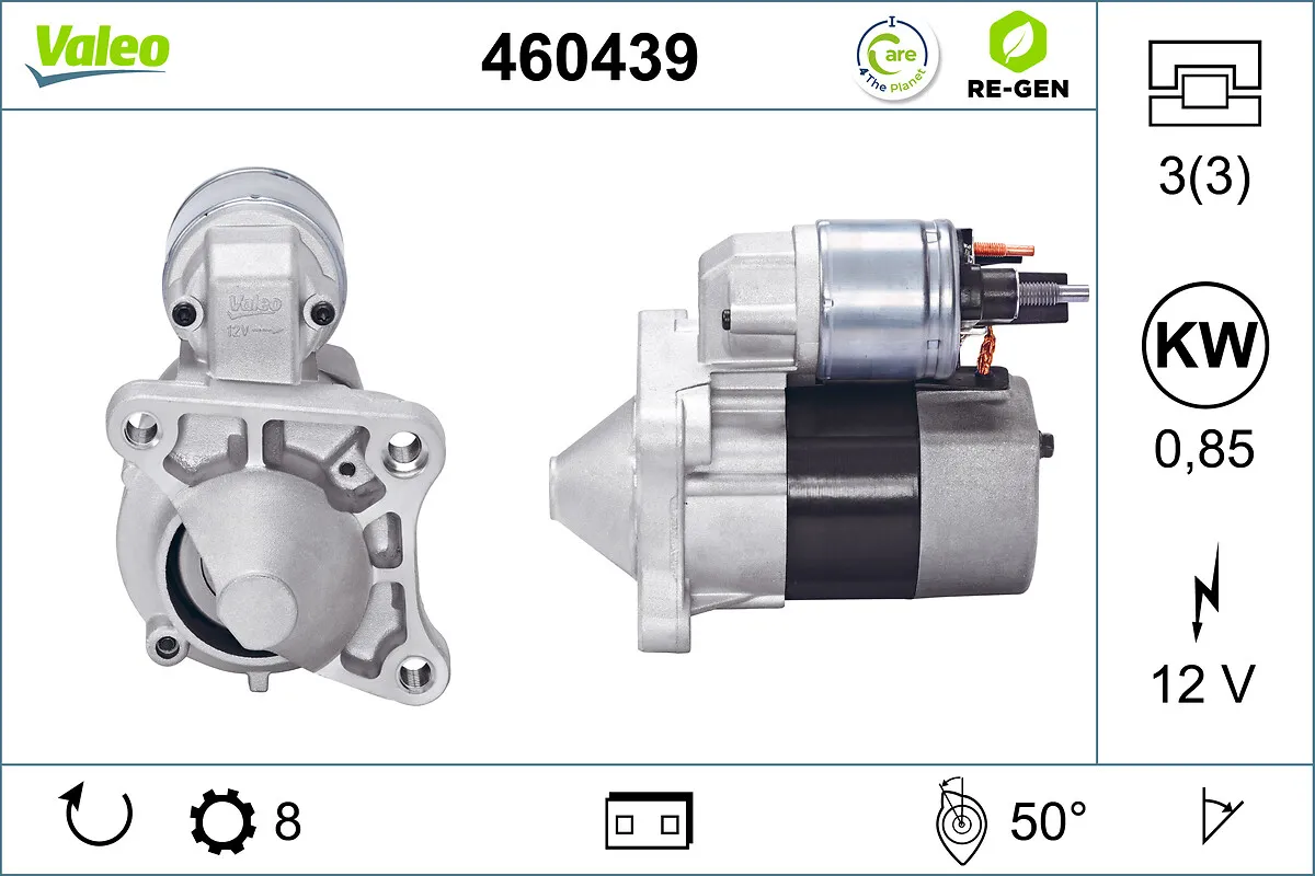 VALEO RE-GEN REMANUFACTURED , стартер VALEO