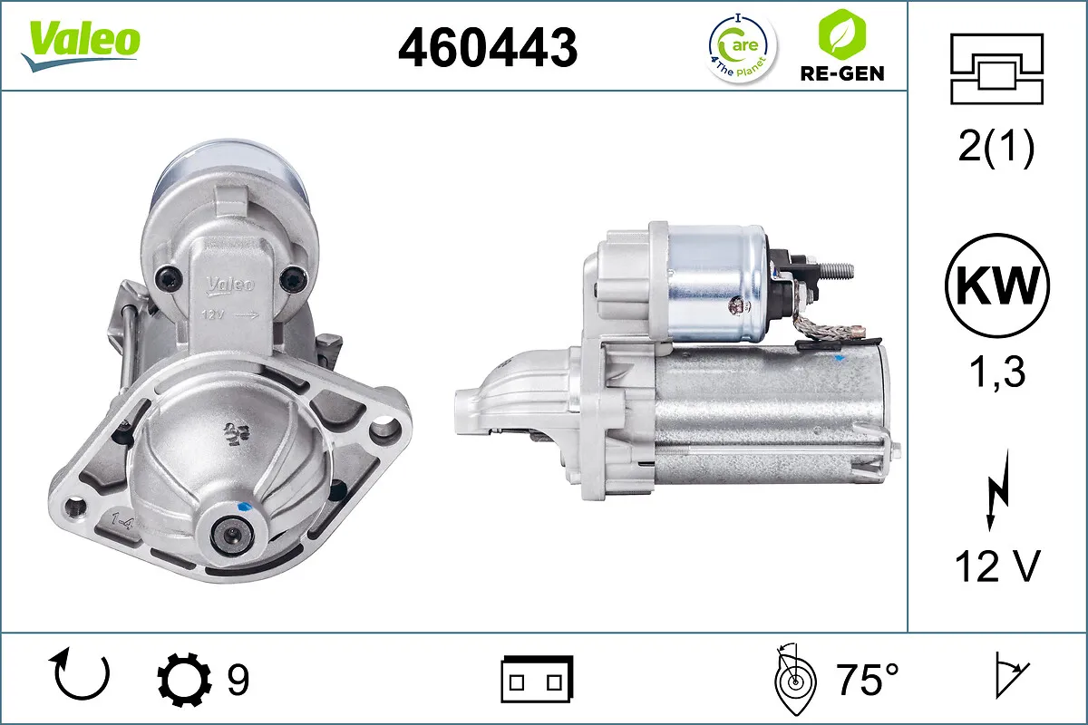VALEO RE-GEN REMANUFACTURED , стартер VALEO