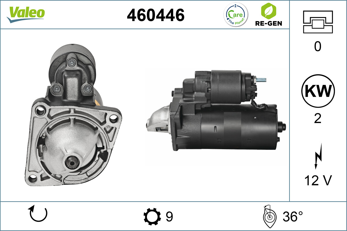 VALEO RE-GEN REMANUFACTURED , стартер VALEO
