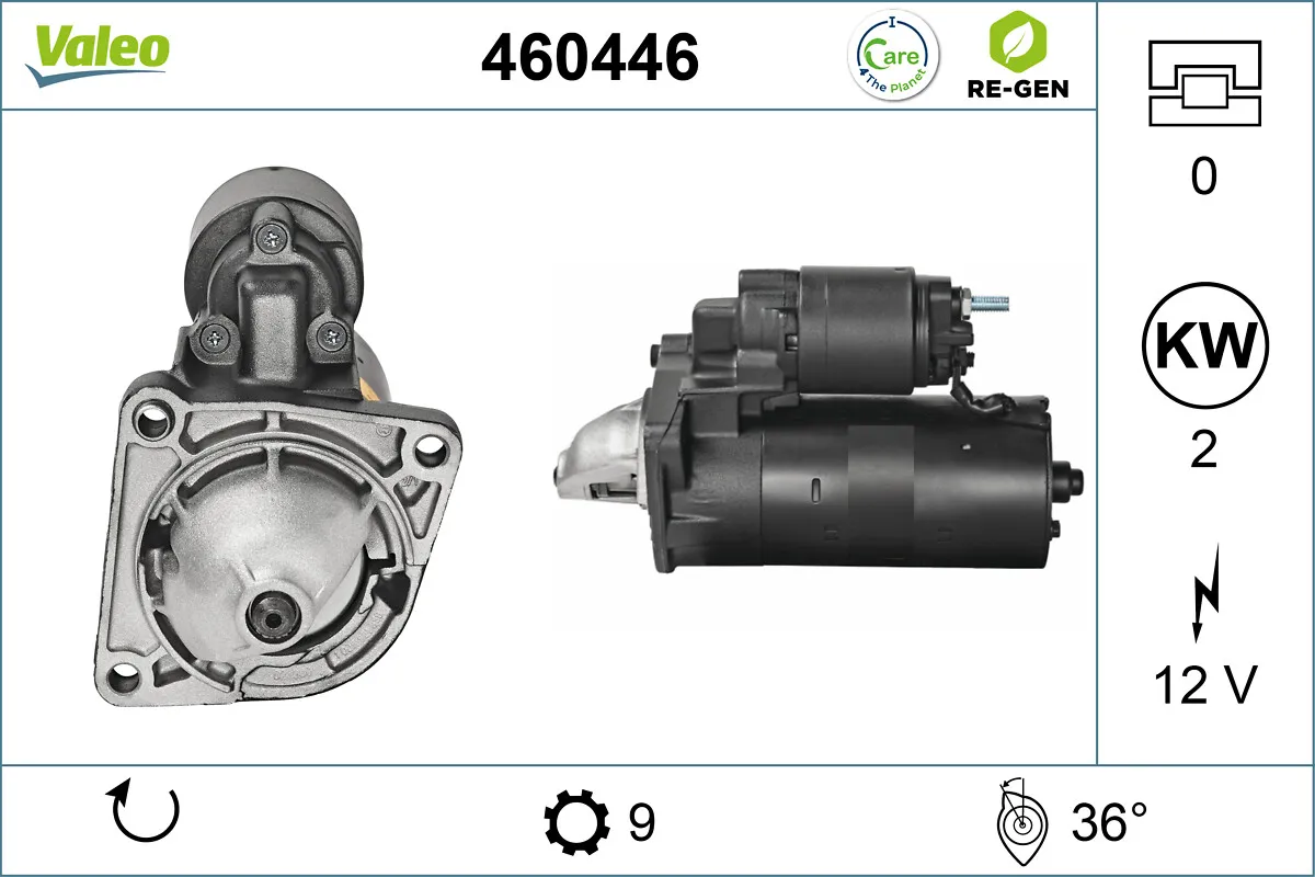 VALEO RE-GEN REMANUFACTURED , стартер VALEO