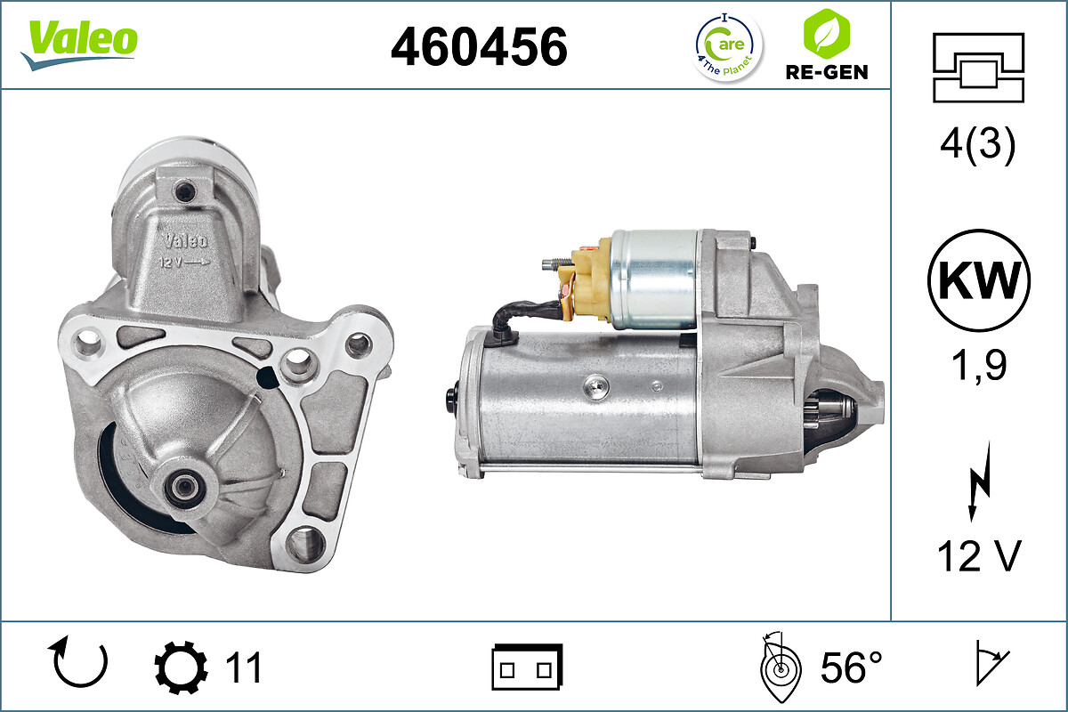 VALEO RE-GEN REMANUFACTURED , стартер VALEO