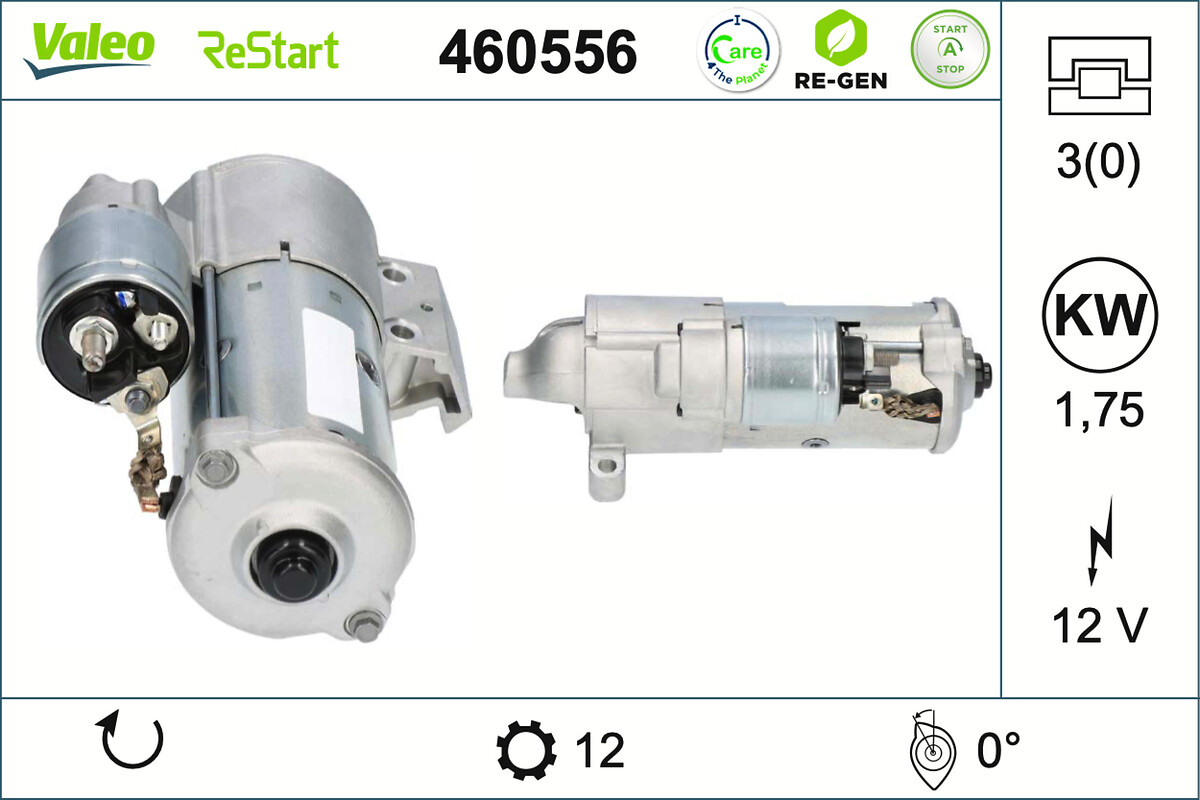 VALEO RE-GEN REMANUFACTURED STOP&START , стартер VALEO