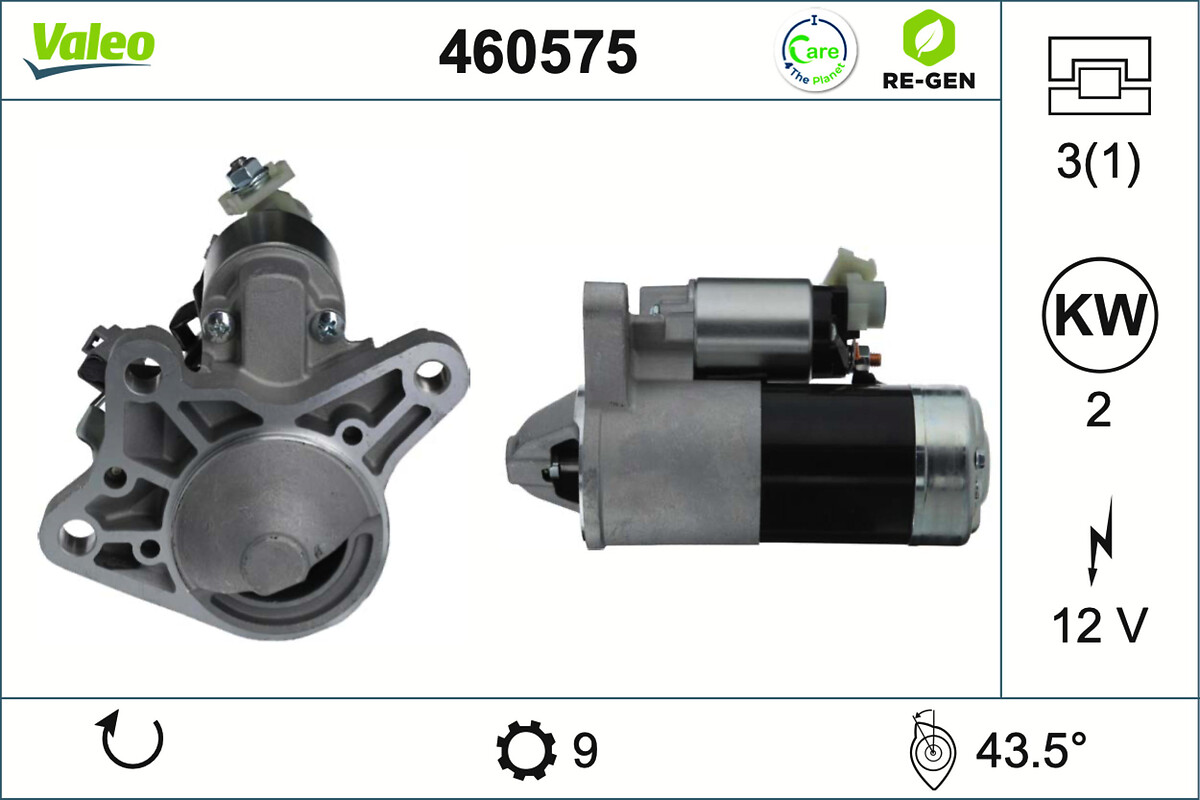 VALEO RE-GEN REMANUFACTURED , стартер VALEO