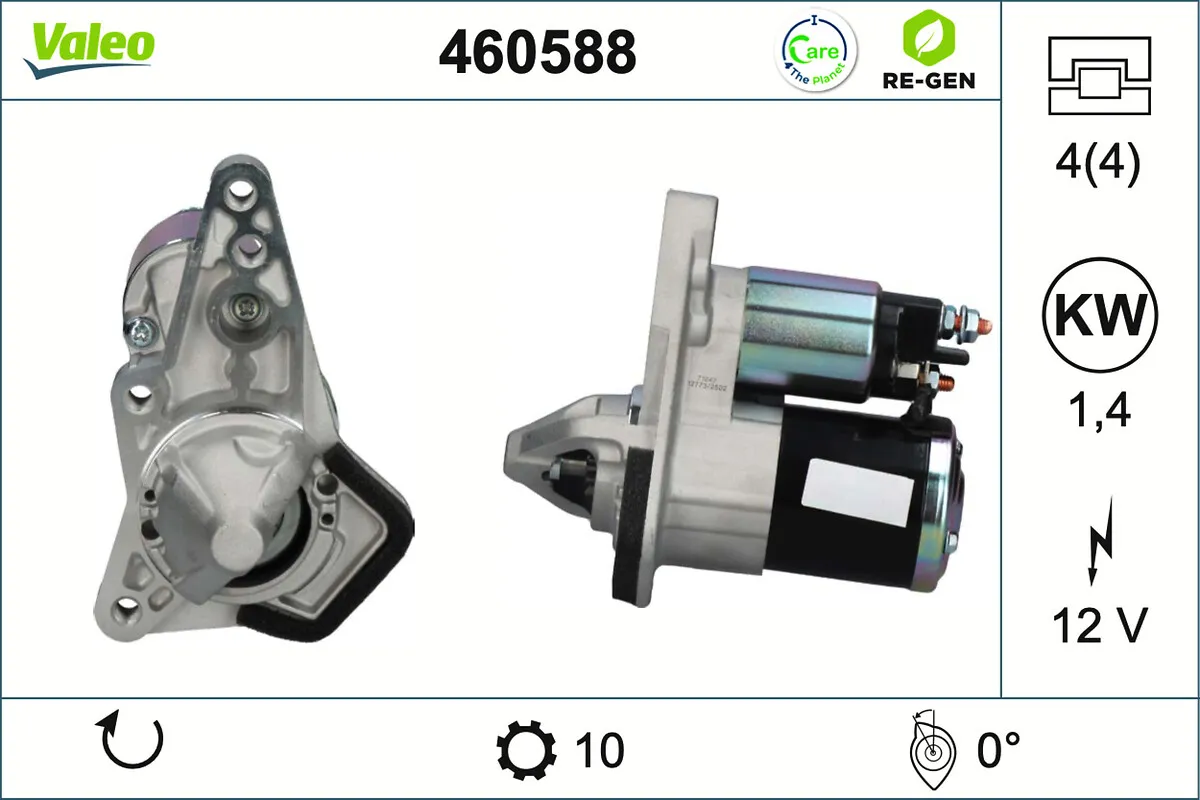 VALEO RE-GEN REMANUFACTURED , стартер VALEO