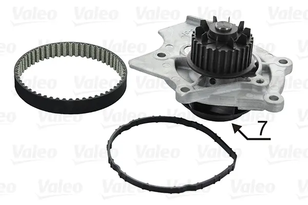 водна помпа- к-кт ангренажен ремък VALEO               