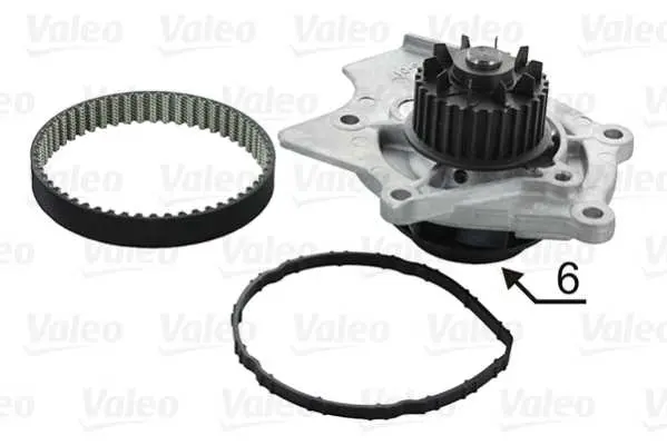 водна помпа- к-кт ангренажен ремък VALEO               