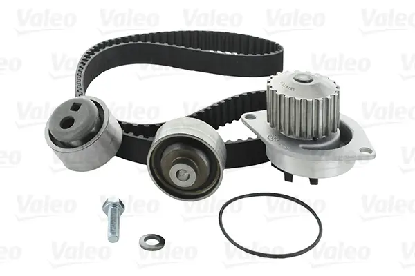 водна помпа- к-кт ангренажен ремък VALEO               