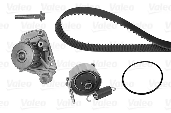 водна помпа- к-кт ангренажен ремък VALEO               