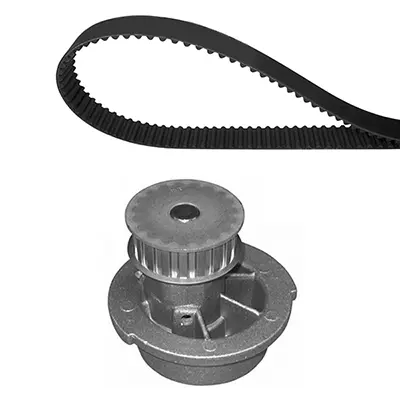 водна помпа- к-кт ангренажен ремък VALEO               