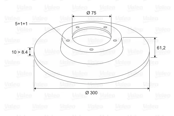 спирачен диск VALEO               
