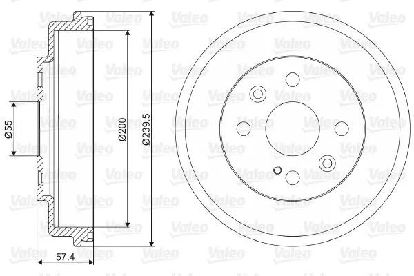 спирачен барабан VALEO               