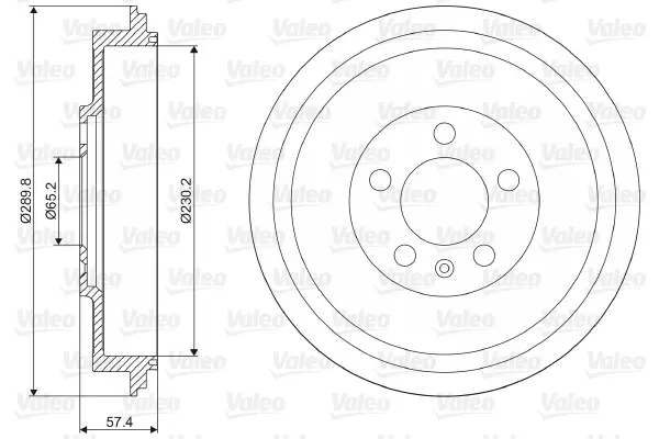 спирачен барабан VALEO               