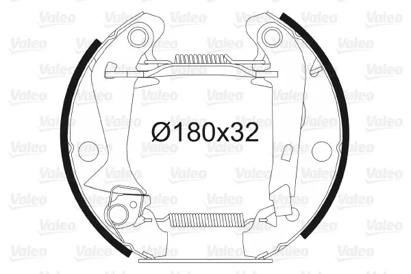 комплект спирачна челюст VALEO               