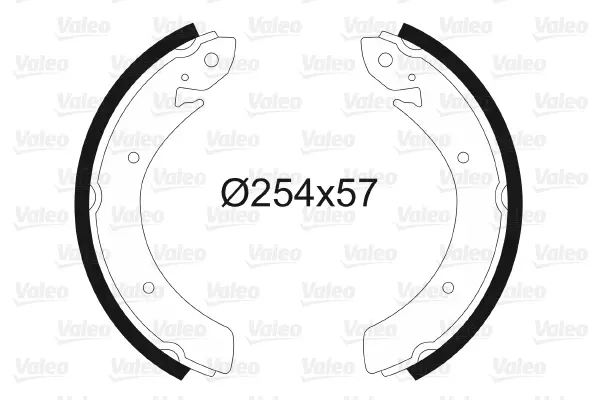 комплект спирачна челюст VALEO               