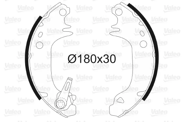 комплект спирачна челюст VALEO               