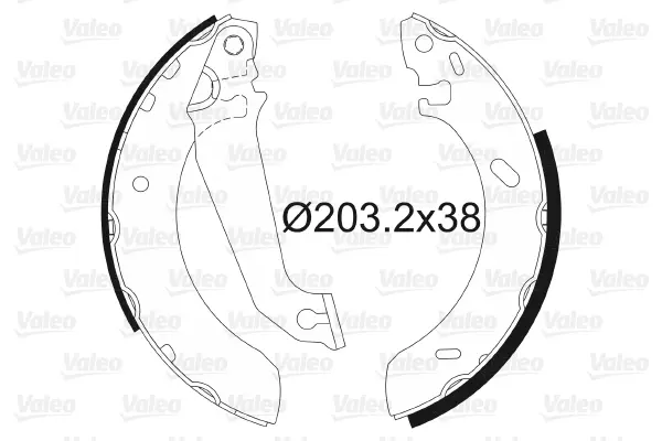 комплект спирачна челюст VALEO               