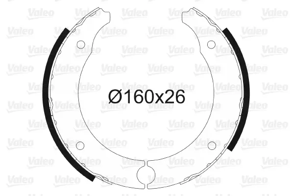 комплект спирачна челюст VALEO               