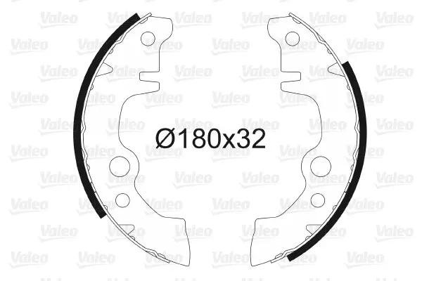 комплект спирачна челюст VALEO               