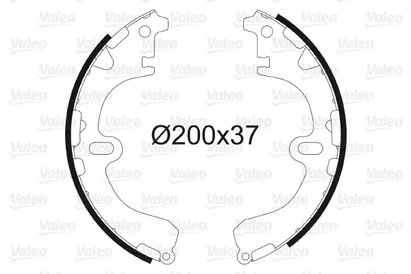 комплект спирачна челюст VALEO               